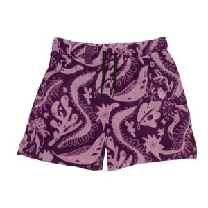 Purple Patterned Women's Shorts